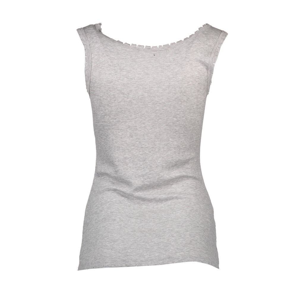 Grey sleeveless top for women