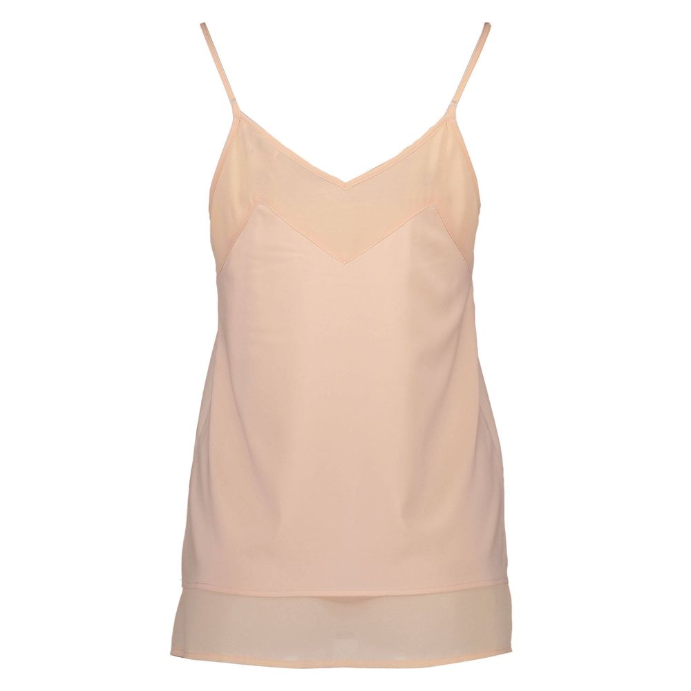 Pink satin cami top