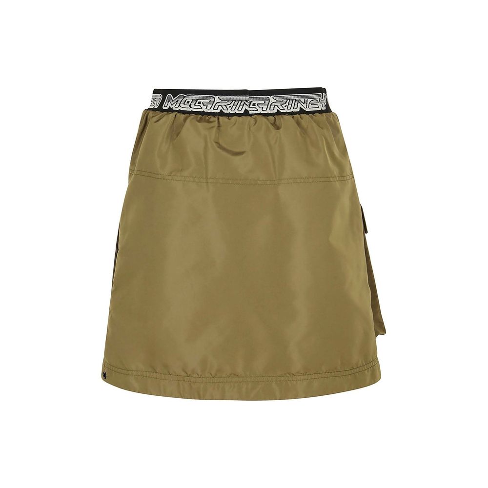 Tan skirt with elastic waistband