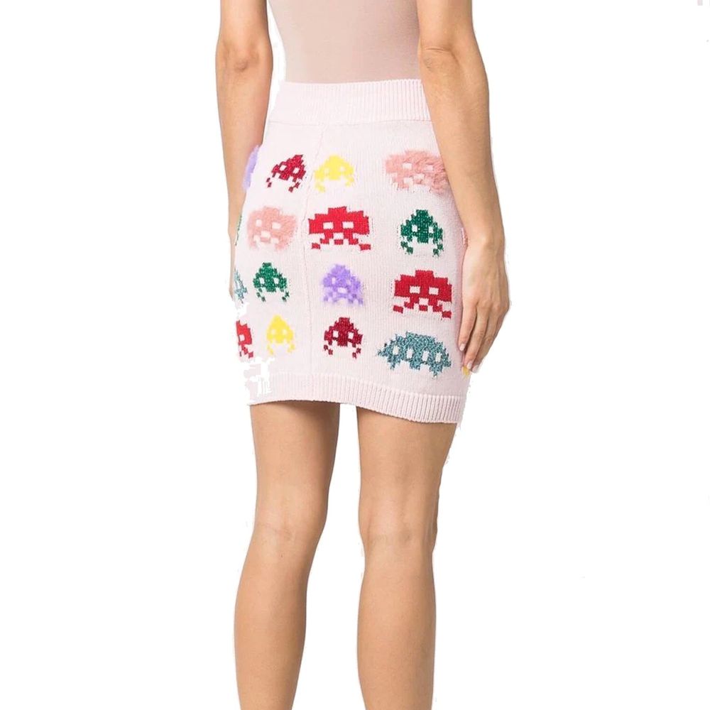 Skirt with pixelated design