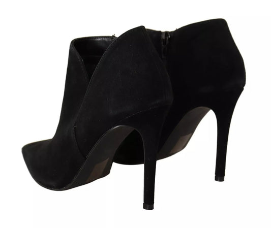 Black high heel shoes