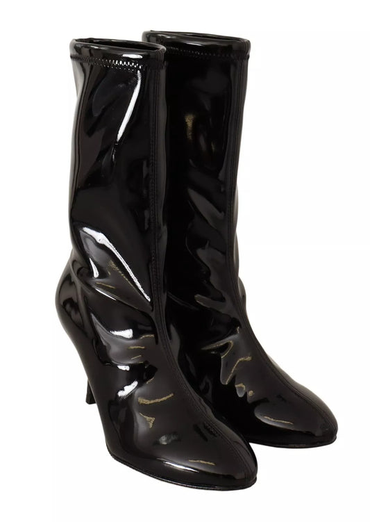 Black knee high boots
