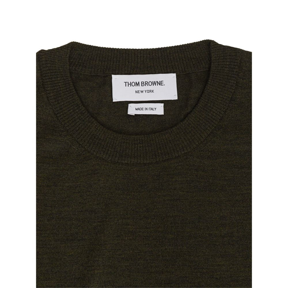 Brown sweater on hanger