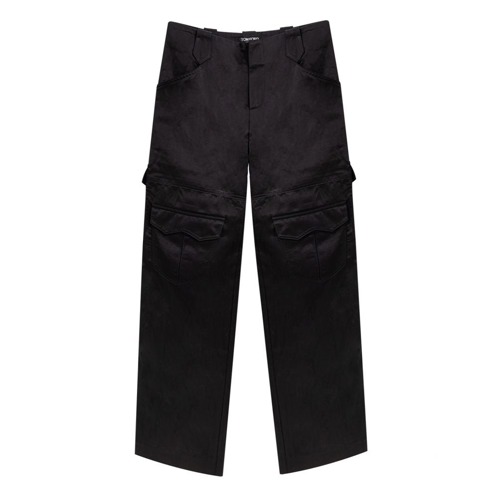 Pair of black cargo pants