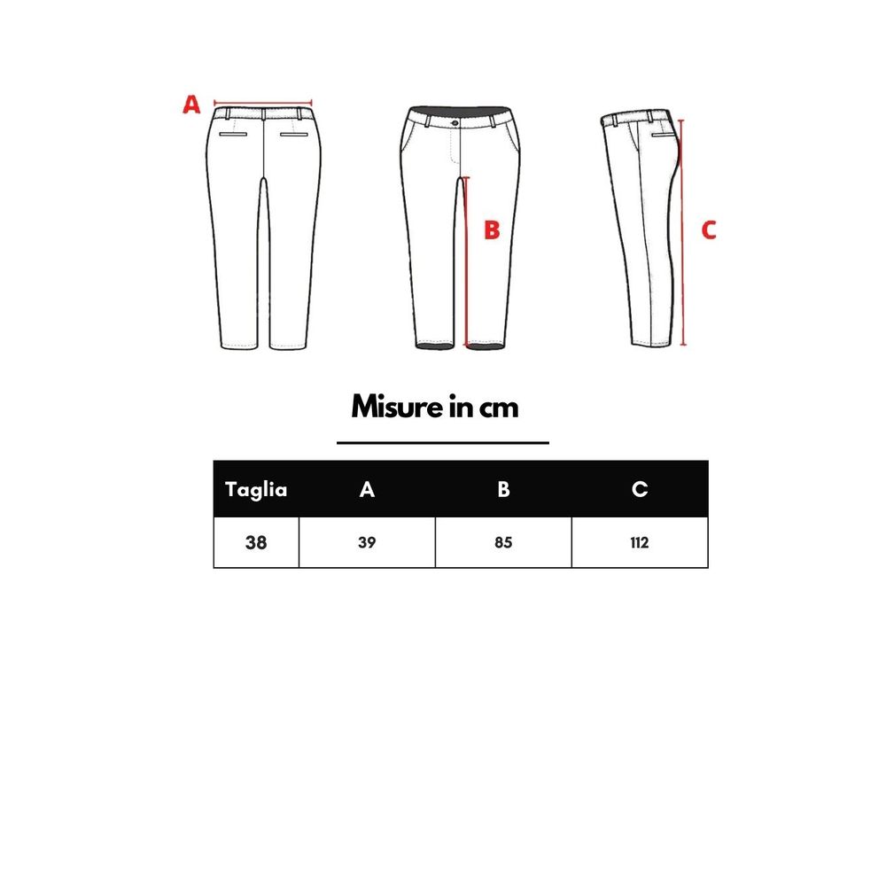 Pair of women's jeans in three sizes