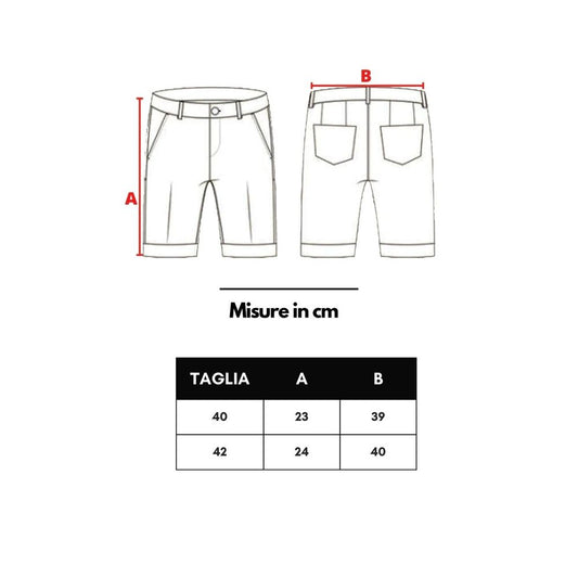 Pair of men's shorts in black and white illustration