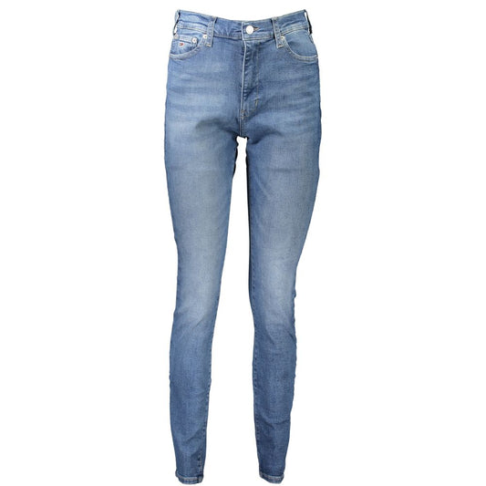 Pair of blue denim jeans