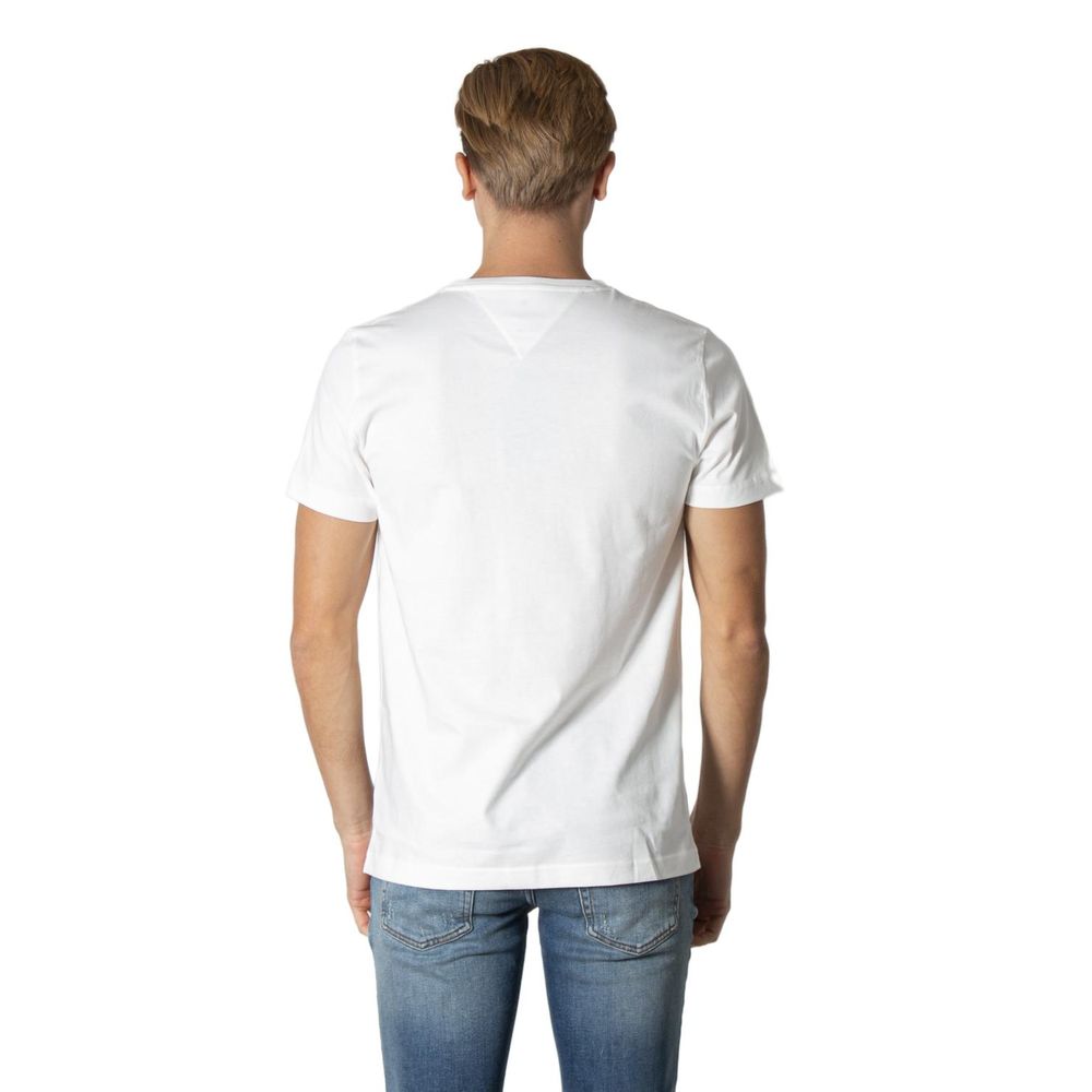 White t-shirt with crew neckline