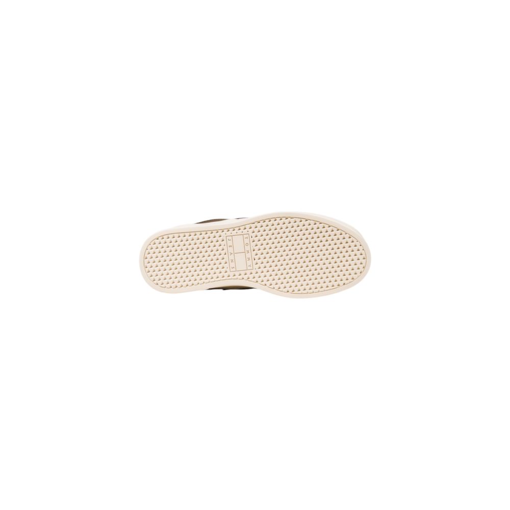 Tan slip on shoe with perforated design