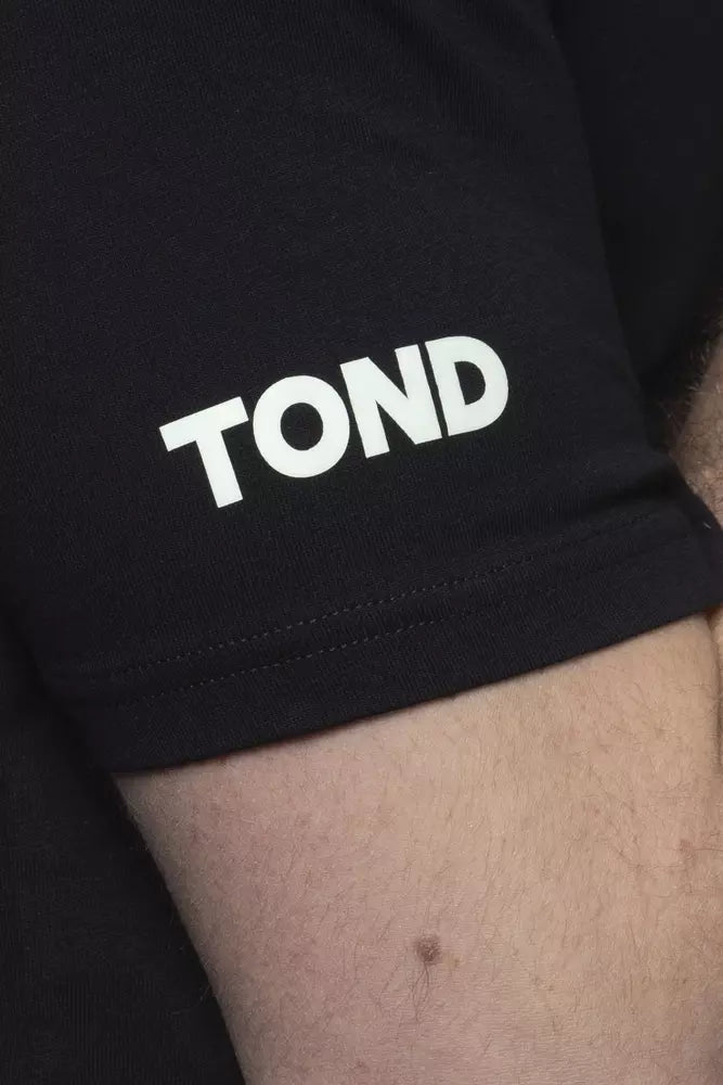 Black sleeve with white logo