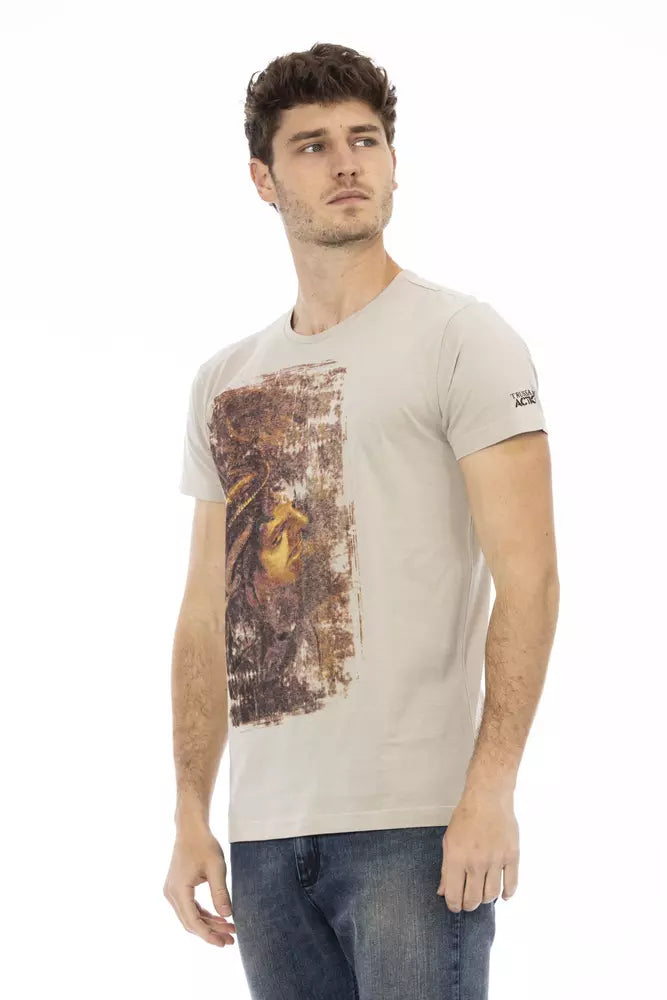 Man wearing graphic t-shirt