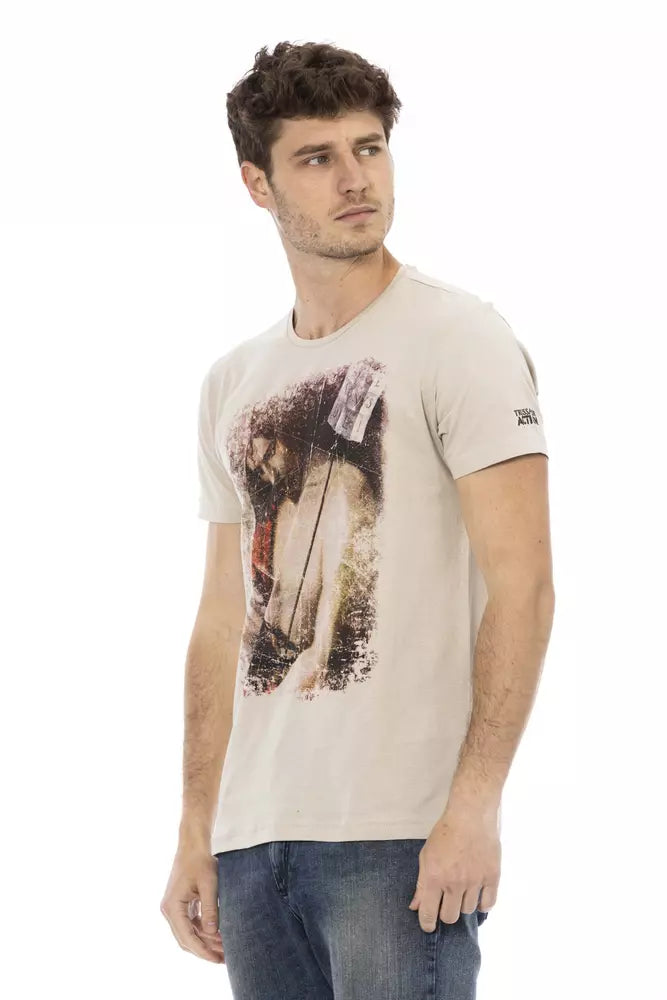 Man wearing graphic t-shirt