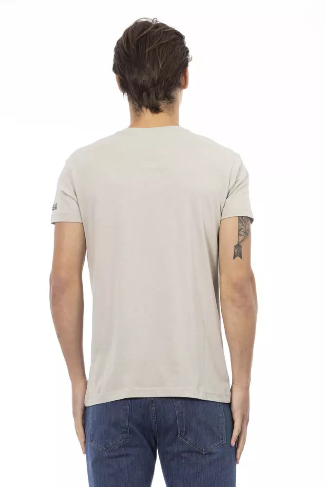 Mannequin torso in tan t-shirt