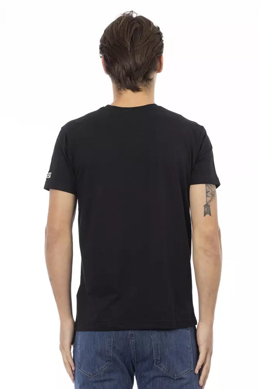 Black t-shirt on a mannequin