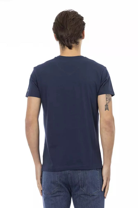 Navy blue t-shirt on a mannequin torso