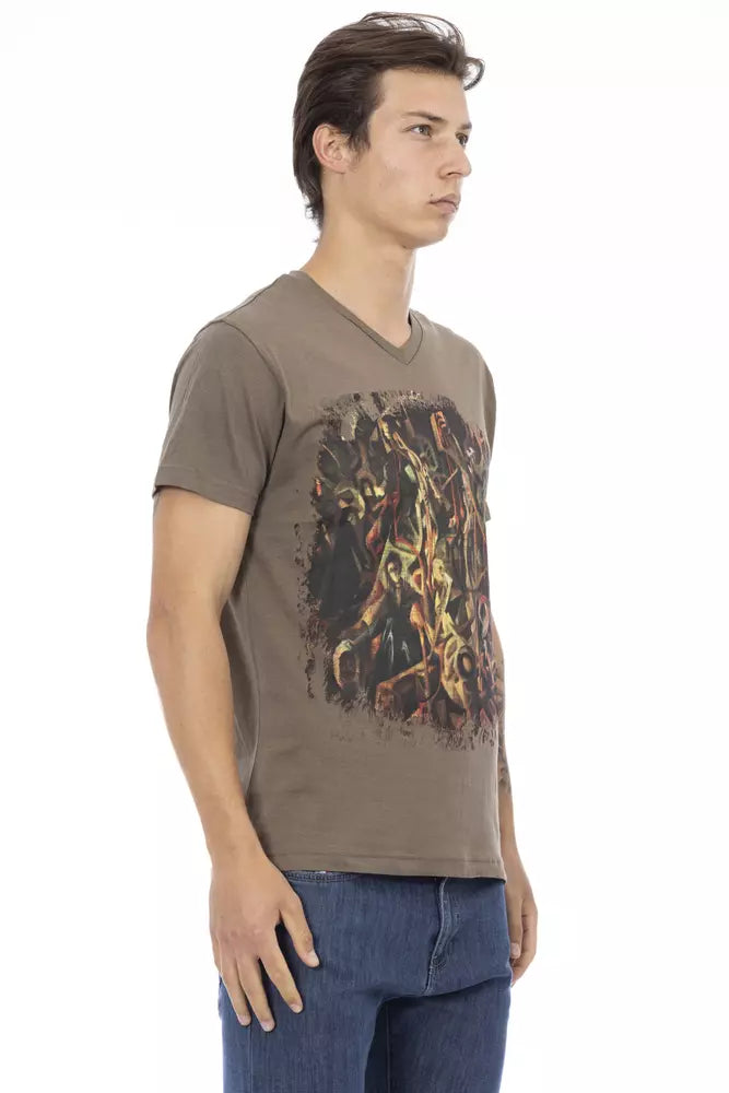 Man wearing graphic t-shirt