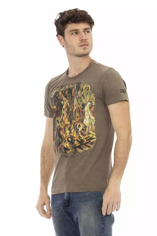 Man wearing graphic t-shirt