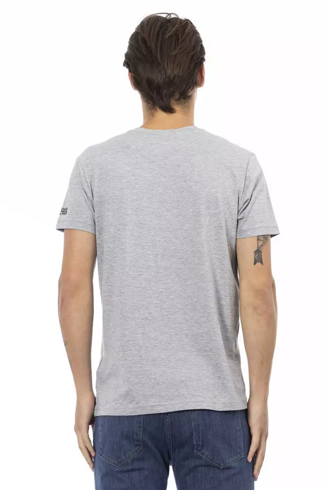 Grey short sleeve t-shirt on a mannequin