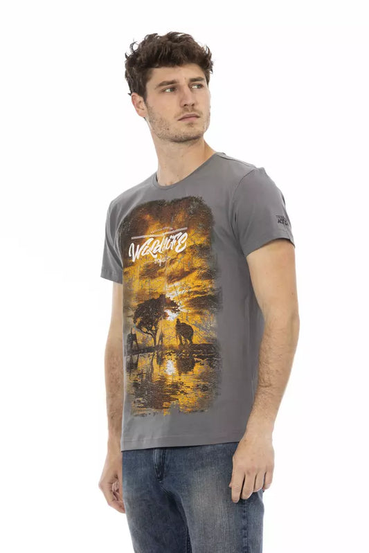 Man wearing graphic t-shirt
