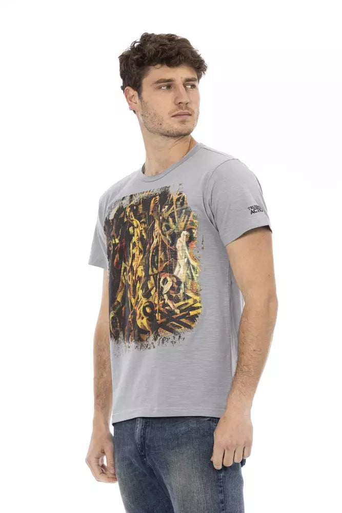 Man wearing graphic t-shirt