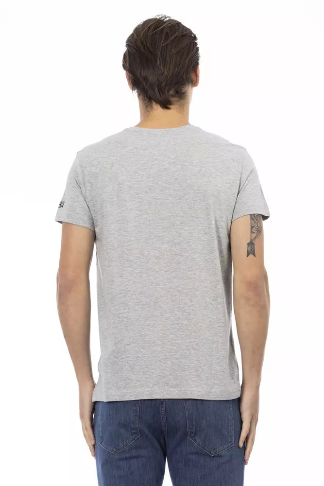 Mannequin torso in grey t-shirt