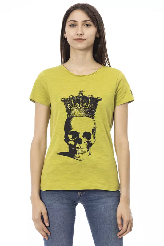 Yellow t-shirt with graphic print