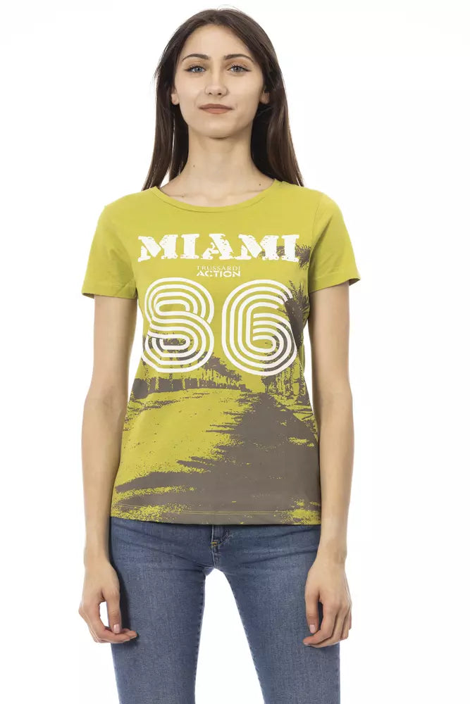 Yellow shirt with Miami Dolphins logo