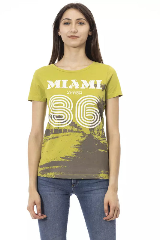 Yellow shirt with Miami Dolphins logo