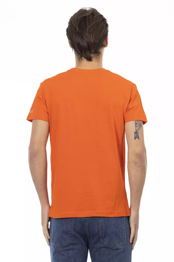 Mannequin torso in orange shirt