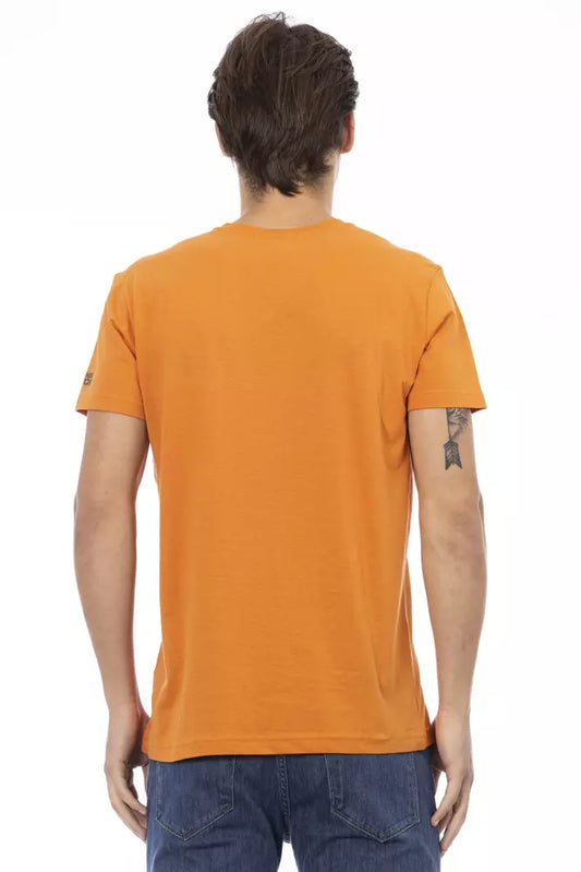 Mannequin wearing orange t-shirt