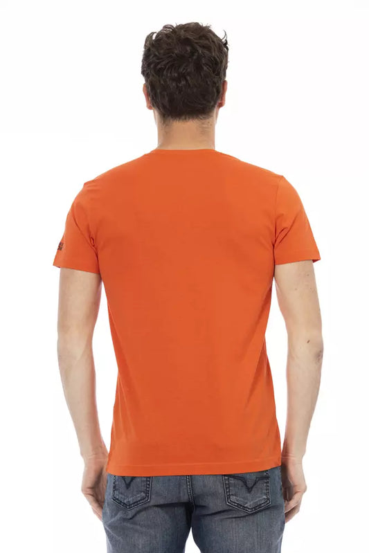 Mannequin wearing orange t-shirt
