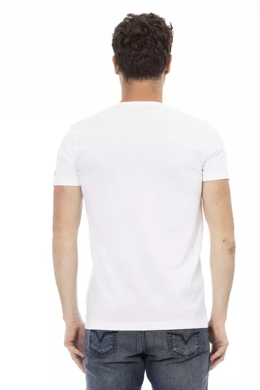 White t-shirt on a mannequin torso