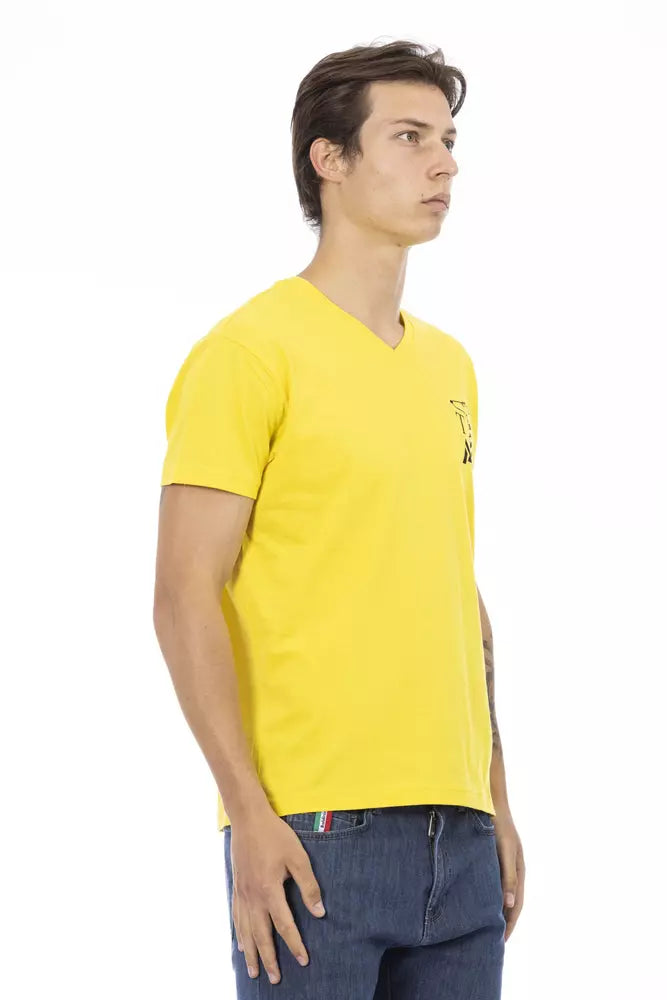 Yellow t-shirt on mannequin