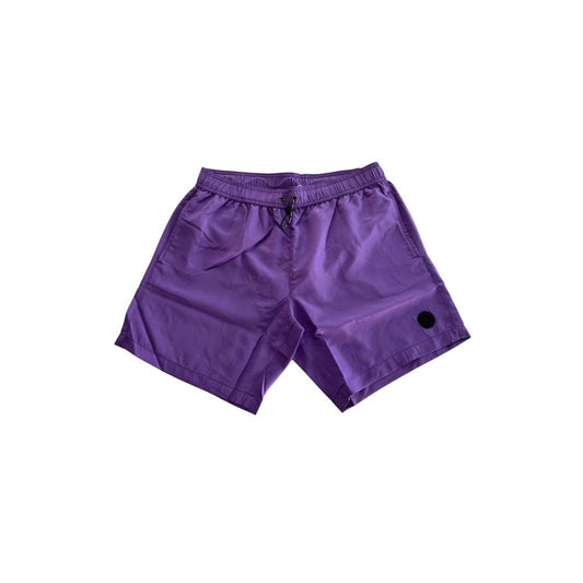 Purple shorts on a white background
