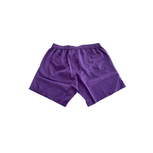 Purple shorts on a white background