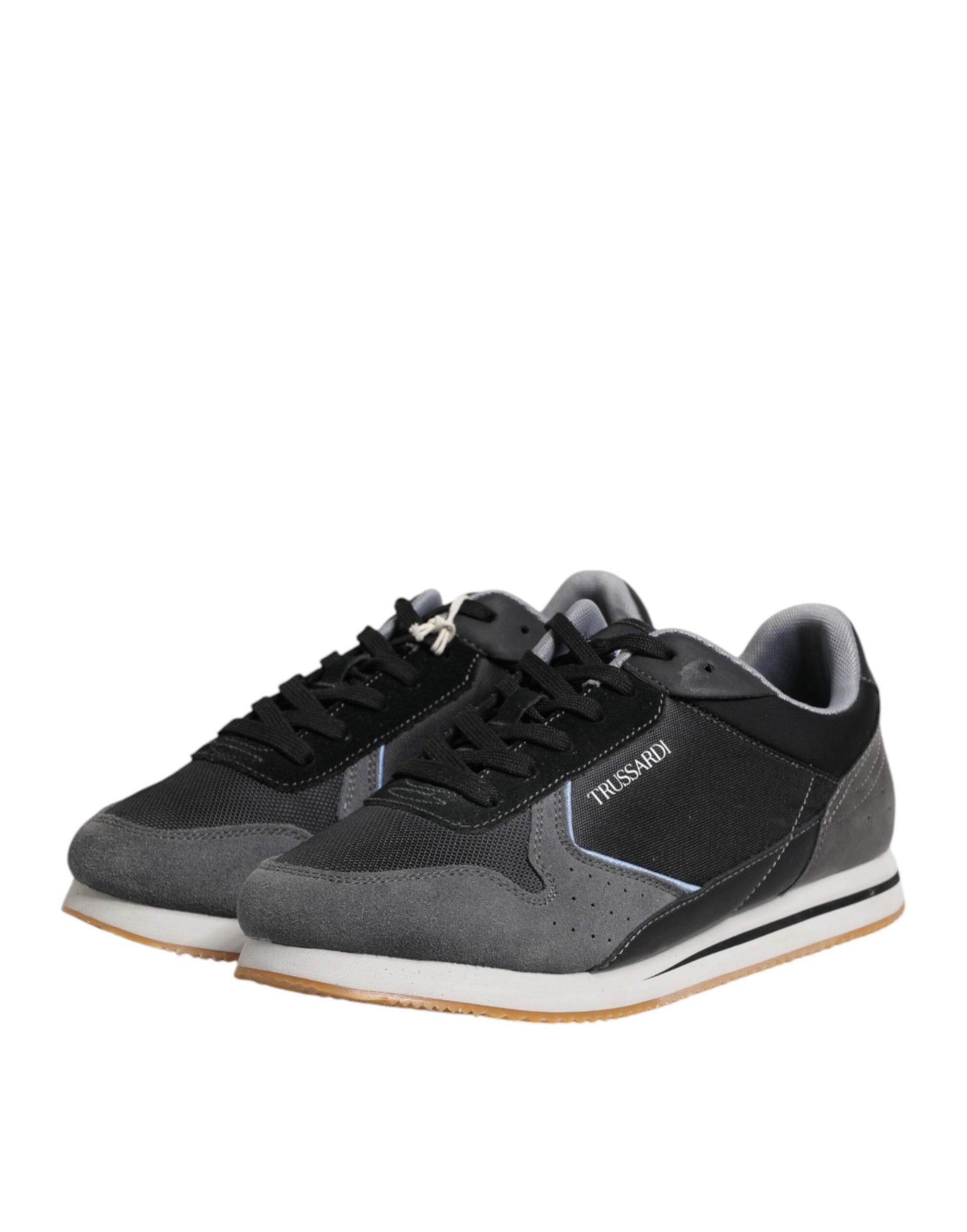 Pair of black and white sneakers