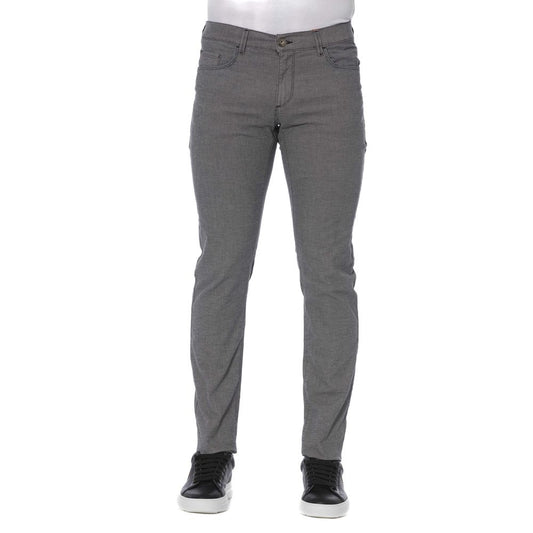 Pair of men's jeans in a light grey color