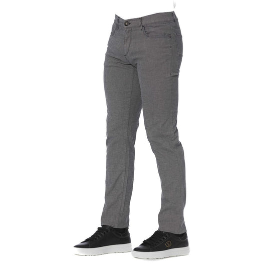 Pair of gray jeans on a mannequin