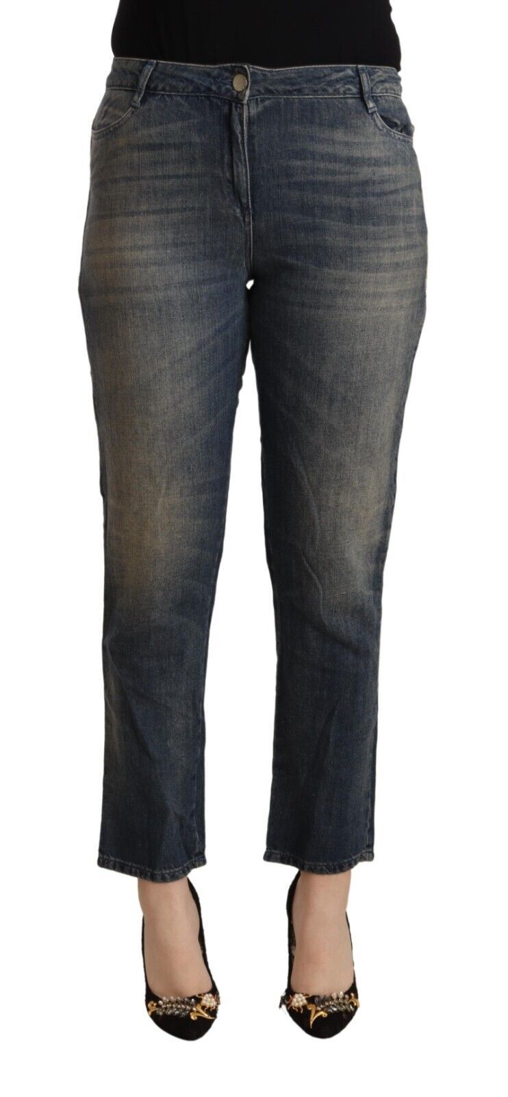 Pair of blue jeans on a mannequin