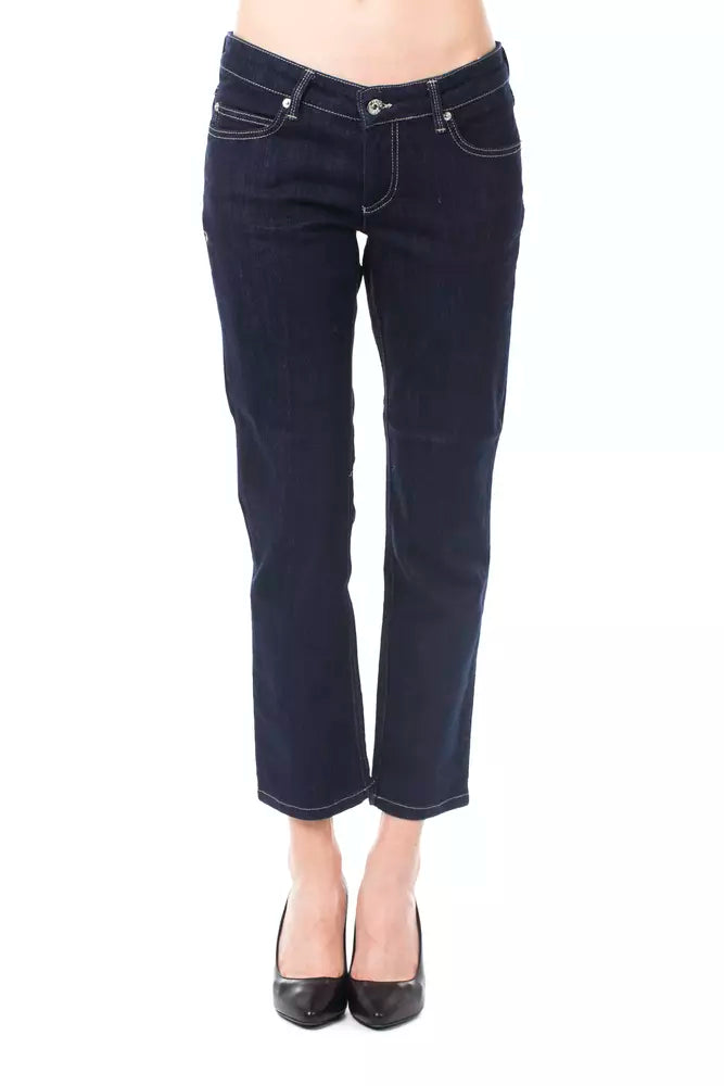 Pair of blue jeans on a mannequin
