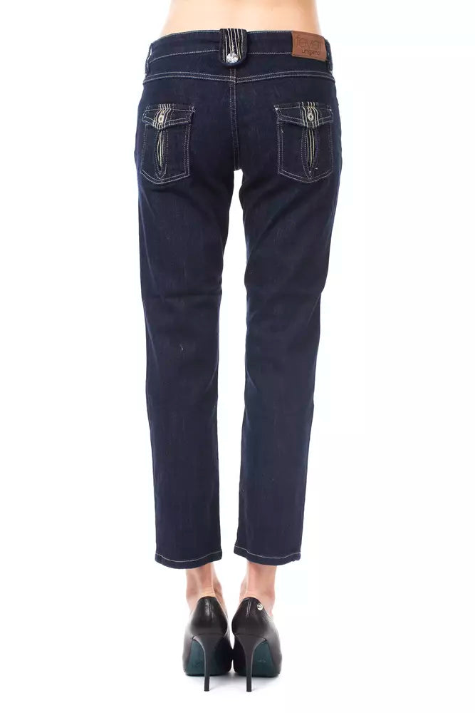 Pair of blue jeans on a mannequin