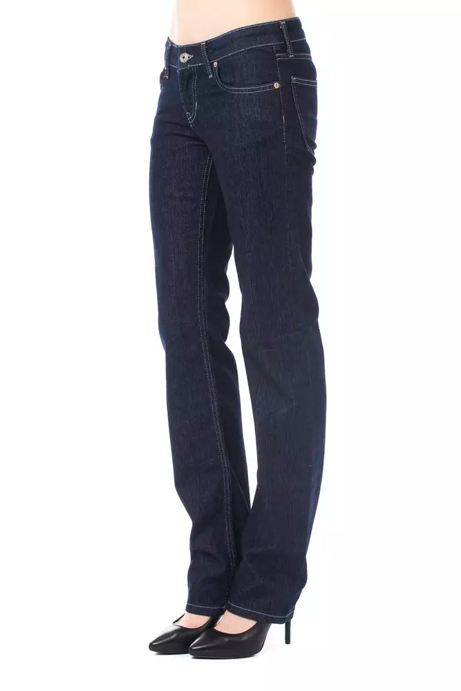 Pair of blue jeans on a mannequin
