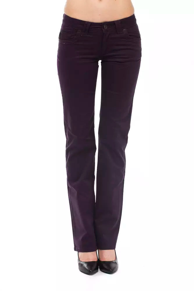 Pair of dark blue jeans on a mannequin