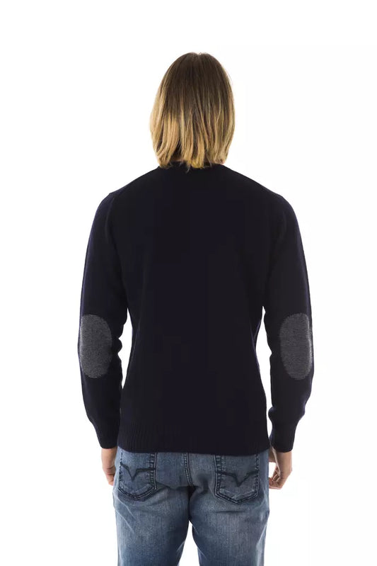 Black long sleeve sweater on a mannequin