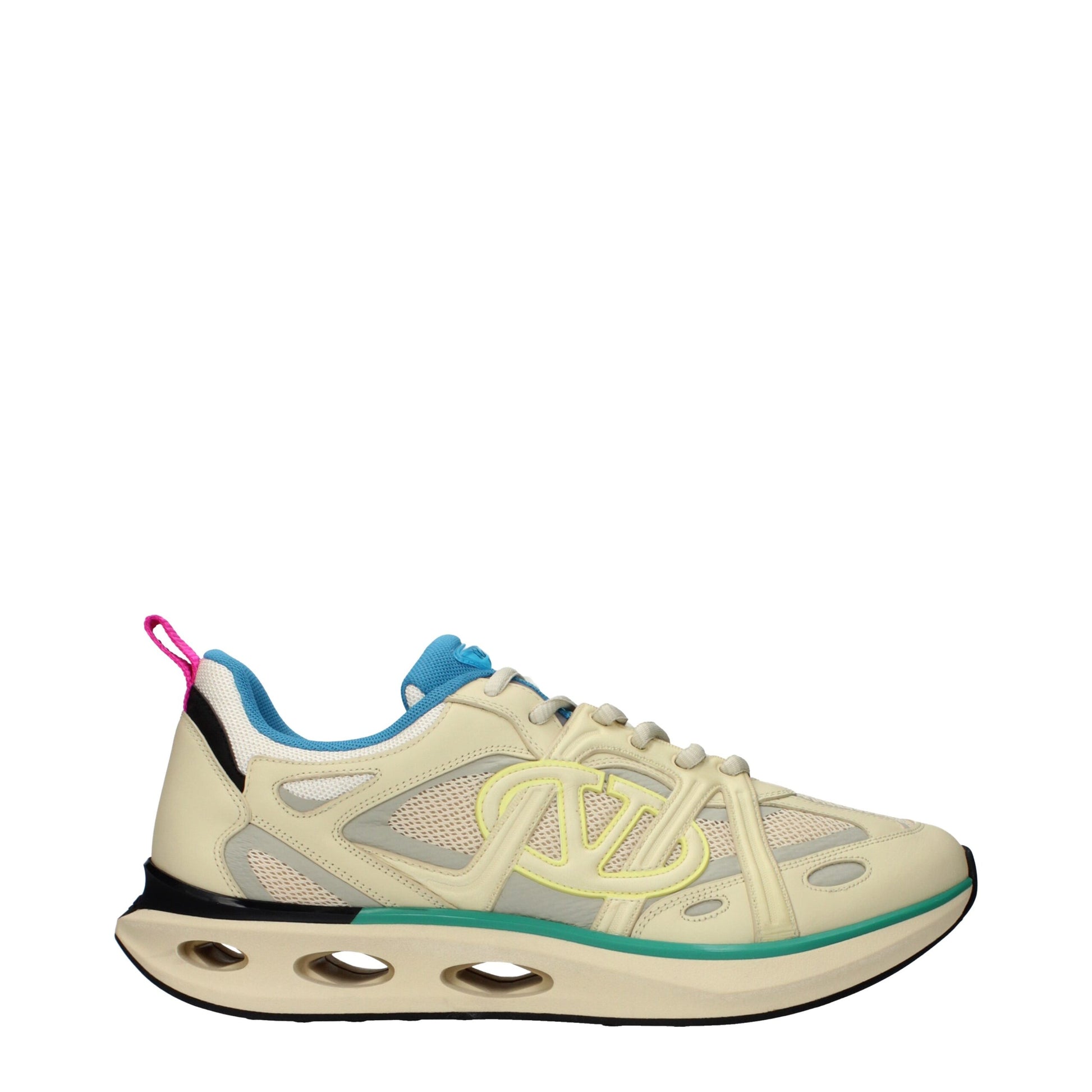 Valentino Garavani Beige Fabric Athletic Sneakers