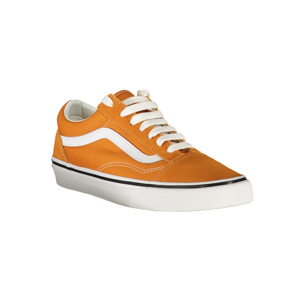 Orange vans sneaker with white sole
