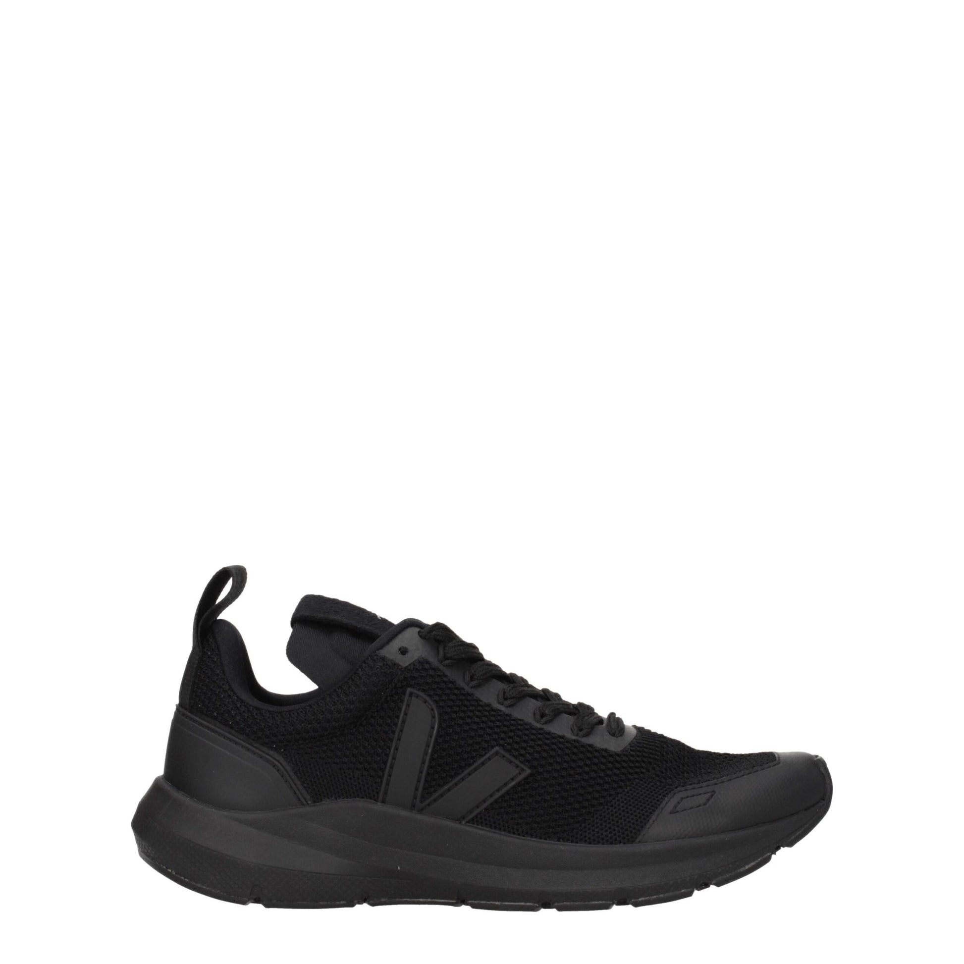 Veja Black Fabric Athletic Sneakers