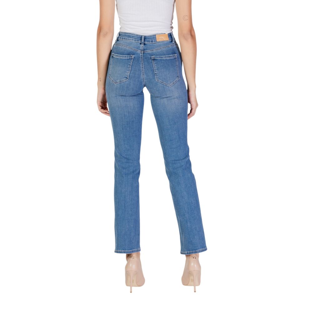 Pair of blue jeans on a mannequin
