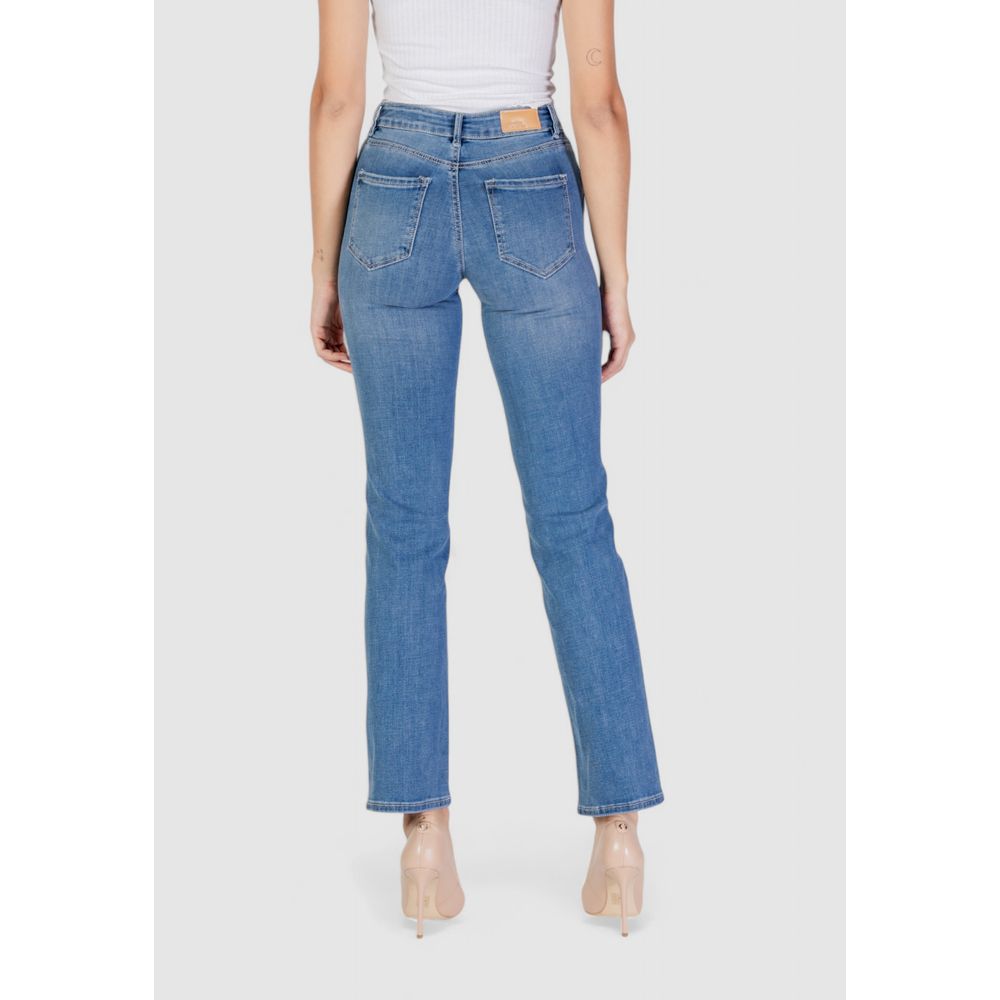 Pair of blue jeans on a mannequin