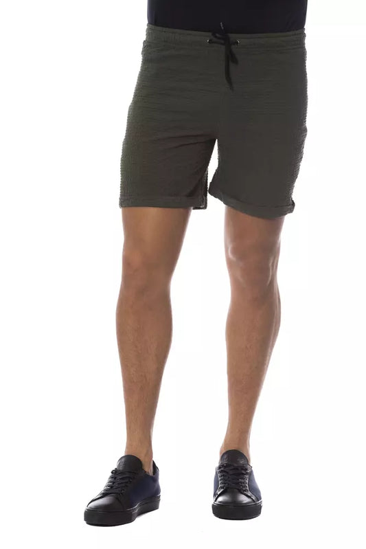 Man wearing shorts and shoes